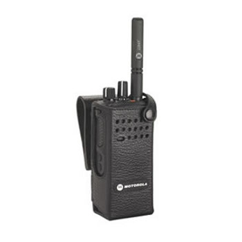 vue du MOTOROLA Étui en cuir rigide pour DP4000 sans écran
