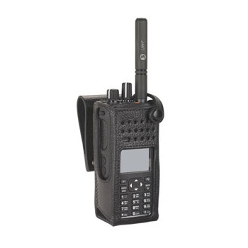 vue du MOTOROLA Étui en cuir rigide pour DP4000 clavier standard