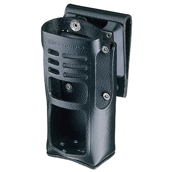 vue du MOTOROLA Housse transport cuir pivotante GP360-380 Li
