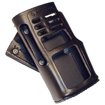 vue du MOTOROLA Housse transport cuir pivotante GP360-380 Ni