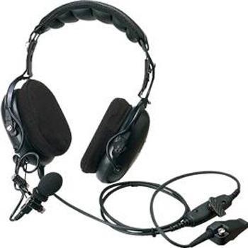 vue du KENWOOD Micro casque milieu bruyant avec PTT TW-2140_2180