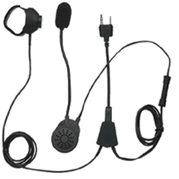 vue du KENWOOD Micro écouteur moto pour casque Jet UBZ