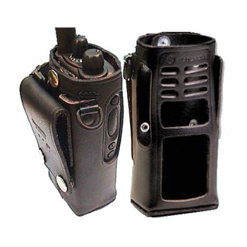 vue du MOTOROLA Housse transport cuir pour ceinture GP360-380 Li