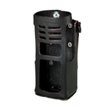 vue du MOTOROLA Housse transport cuir pour ceinture GP360-380 Ni
