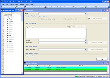vue du KENWOOD Logiciel de positionnement GPS KAS-11